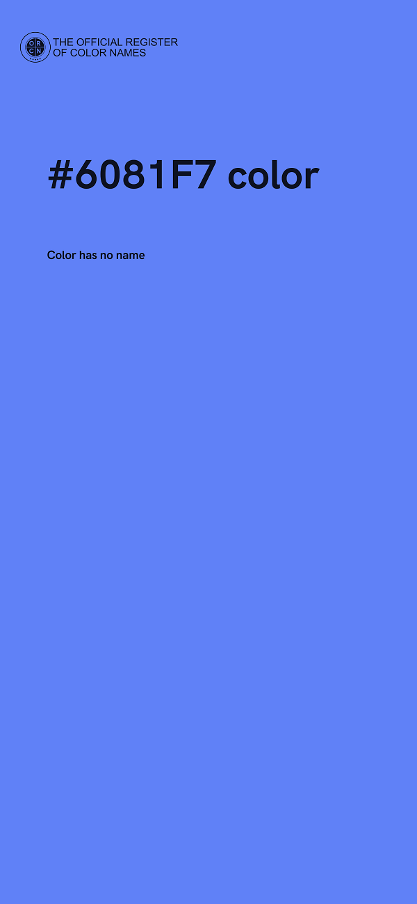 #6081F7 color image