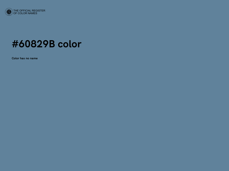 #60829B color image