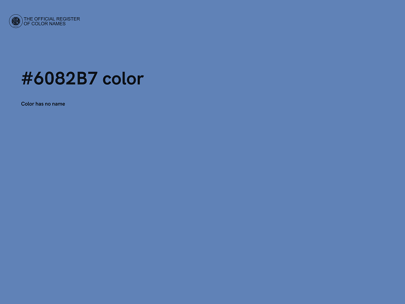 #6082B7 color image