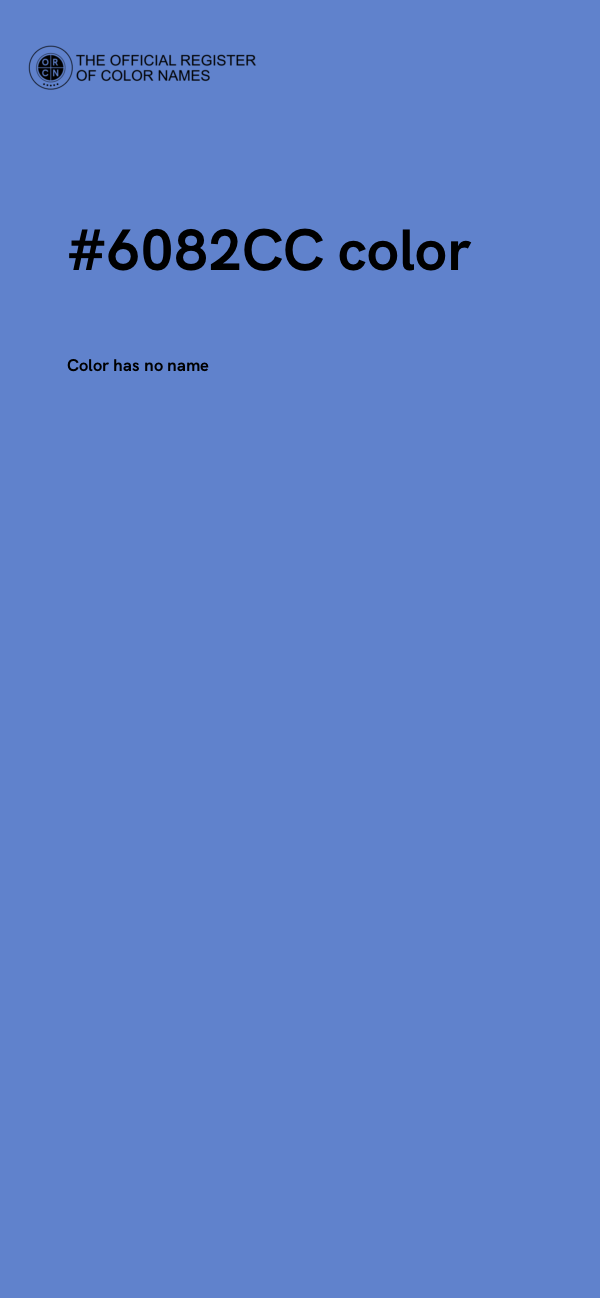 #6082CC color image