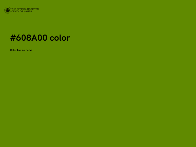 #608A00 color image