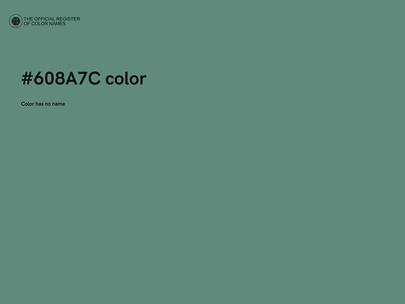 #608A7C color image