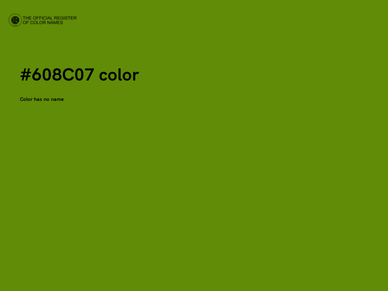#608C07 color image