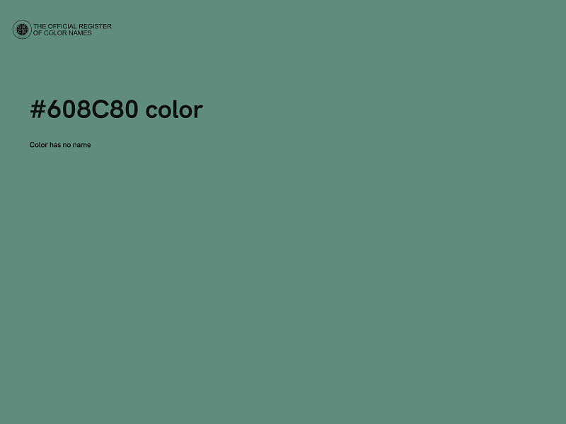 #608C80 color image