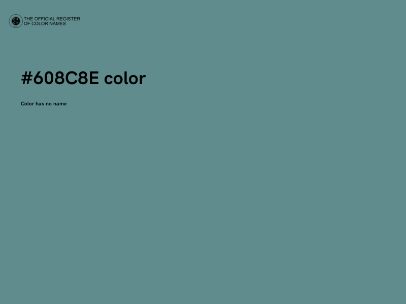 #608C8E color image