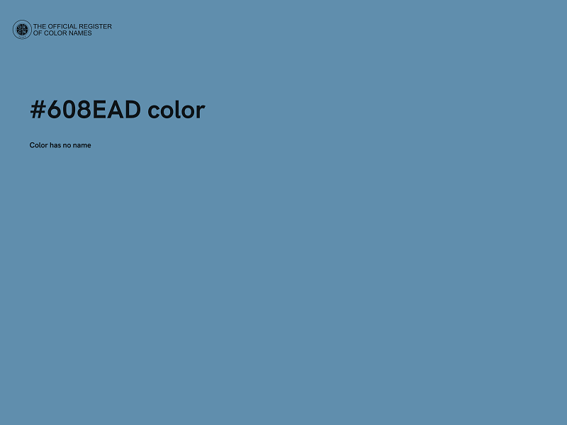 #608EAD color image