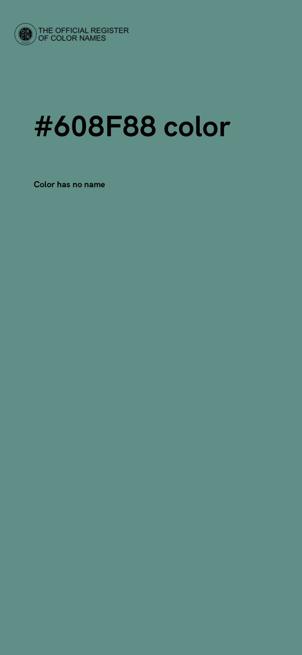 #608F88 color image