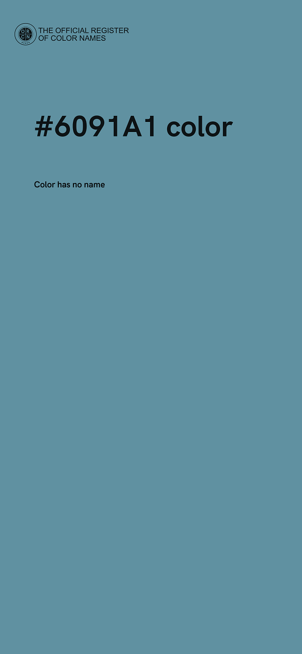 #6091A1 color image