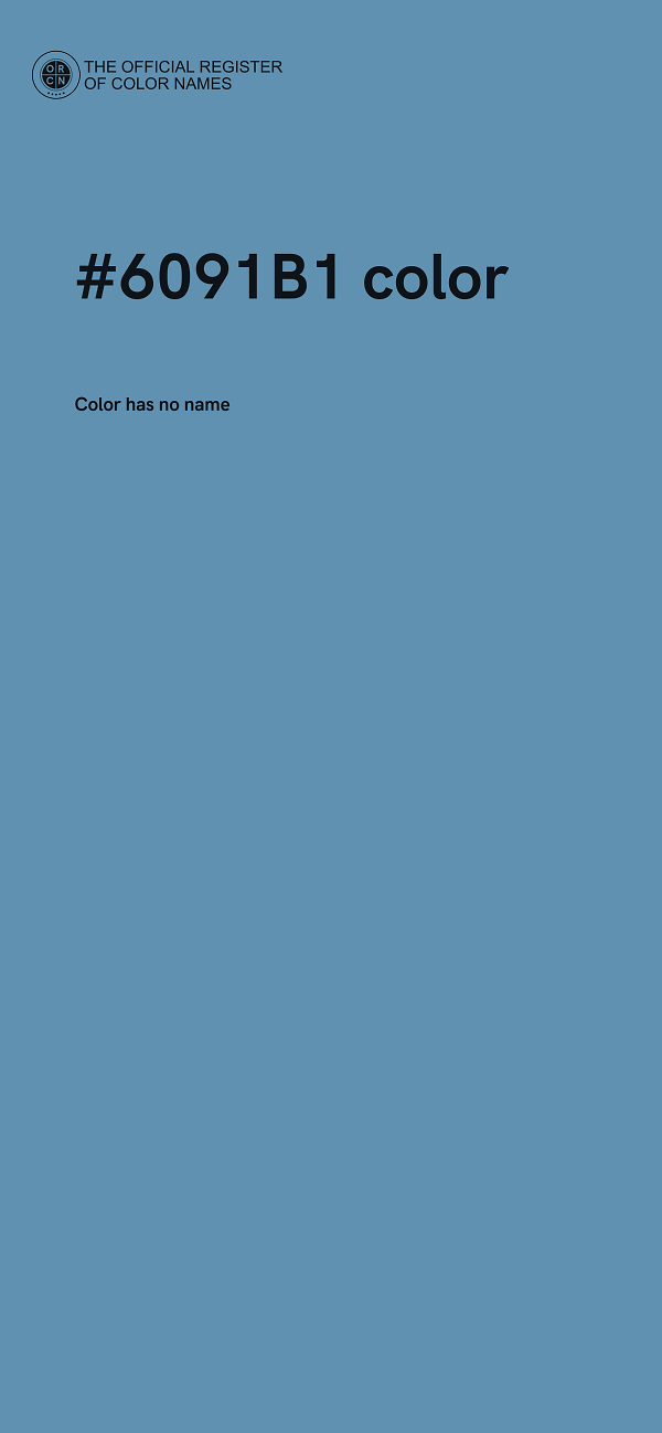 #6091B1 color image