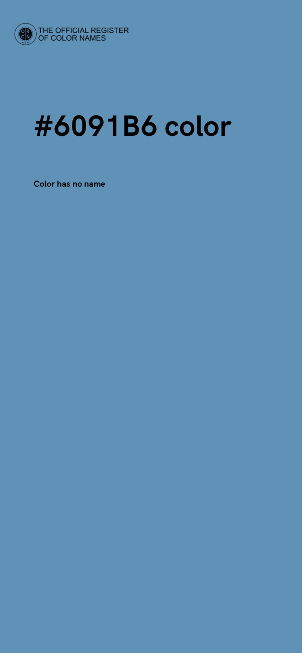 #6091B6 color image