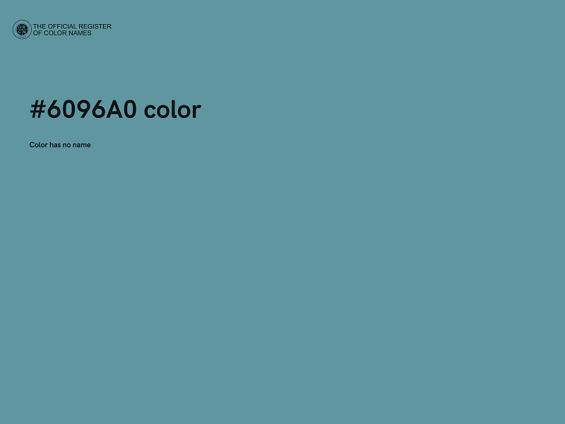 #6096A0 color image