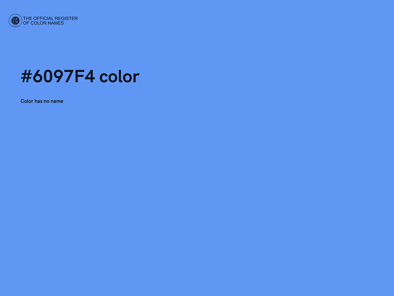 #6097F4 color image