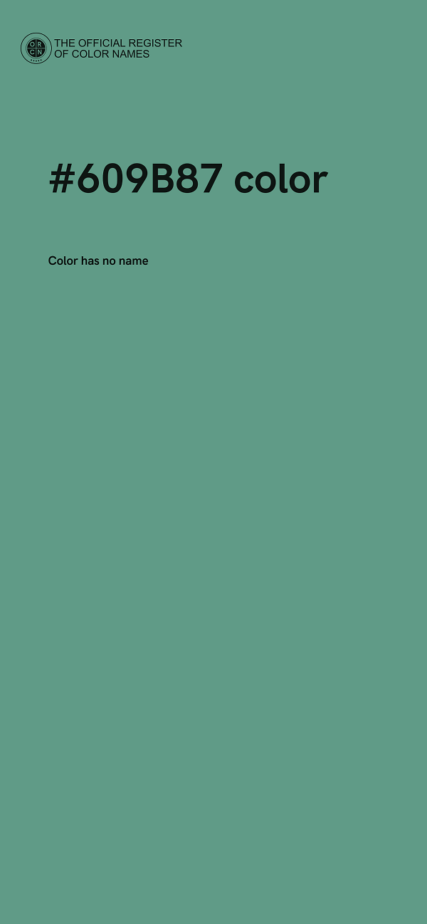 #609B87 color image