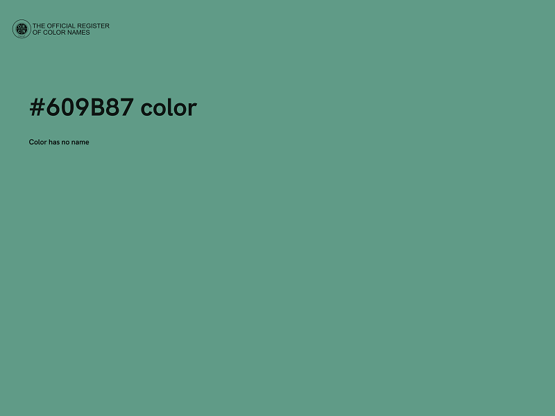 #609B87 color image