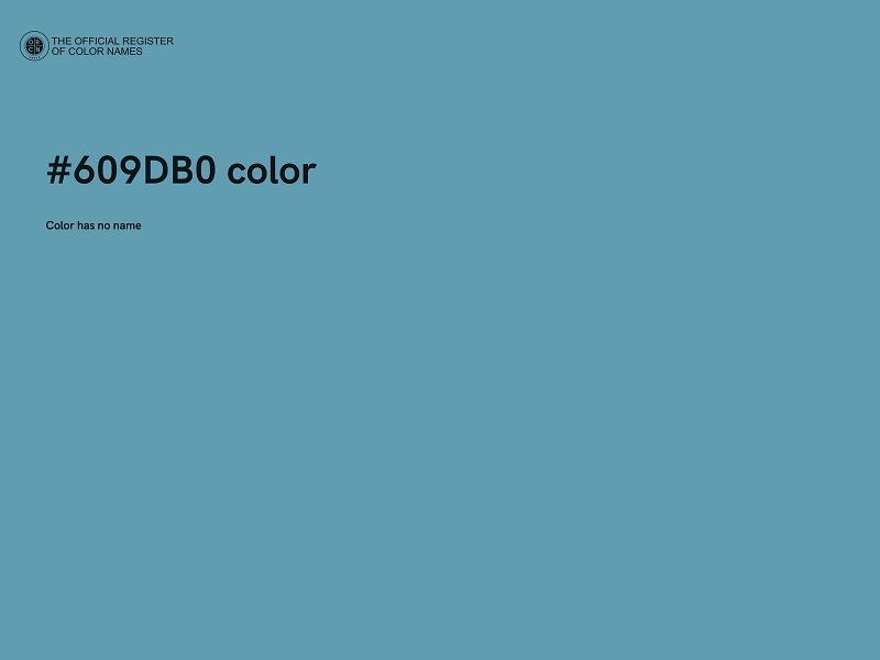 #609DB0 color image