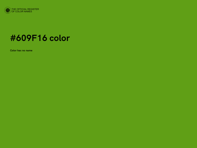 #609F16 color image