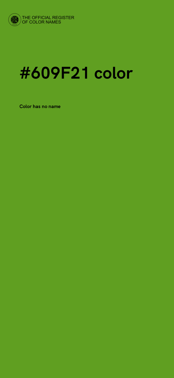 #609F21 color image