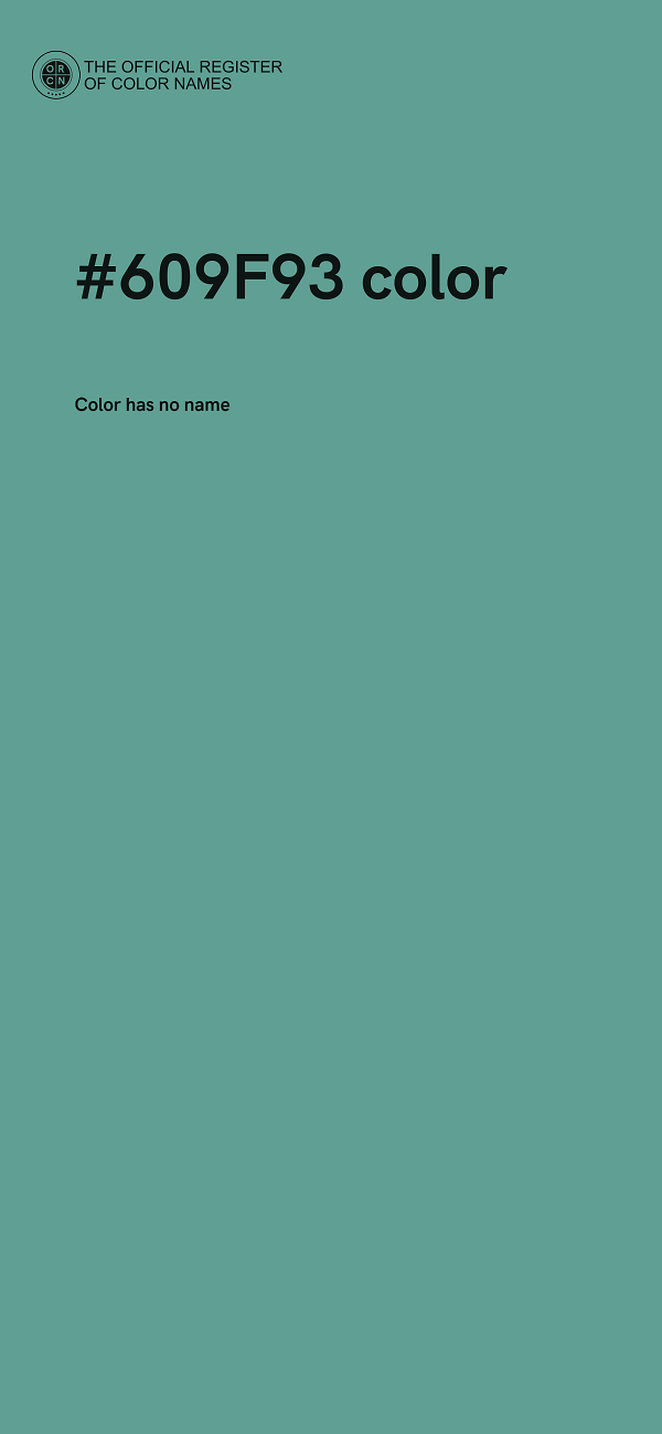 #609F93 color image
