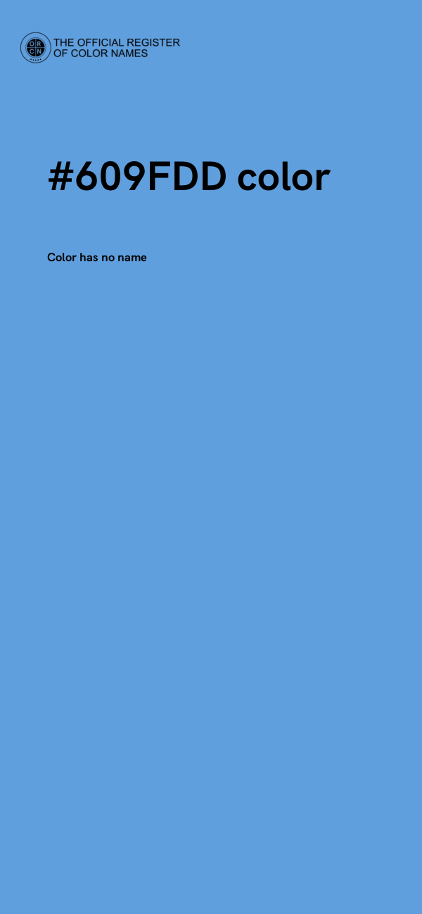 #609FDD color image