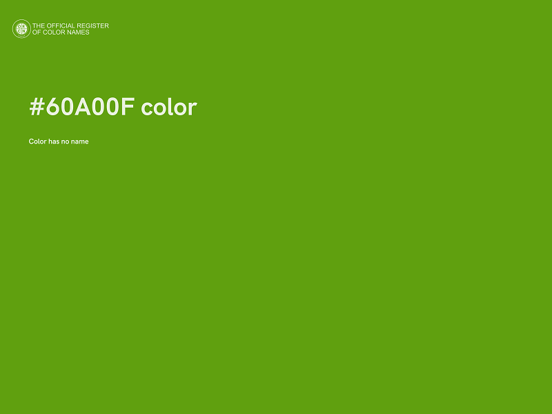 #60A00F color image