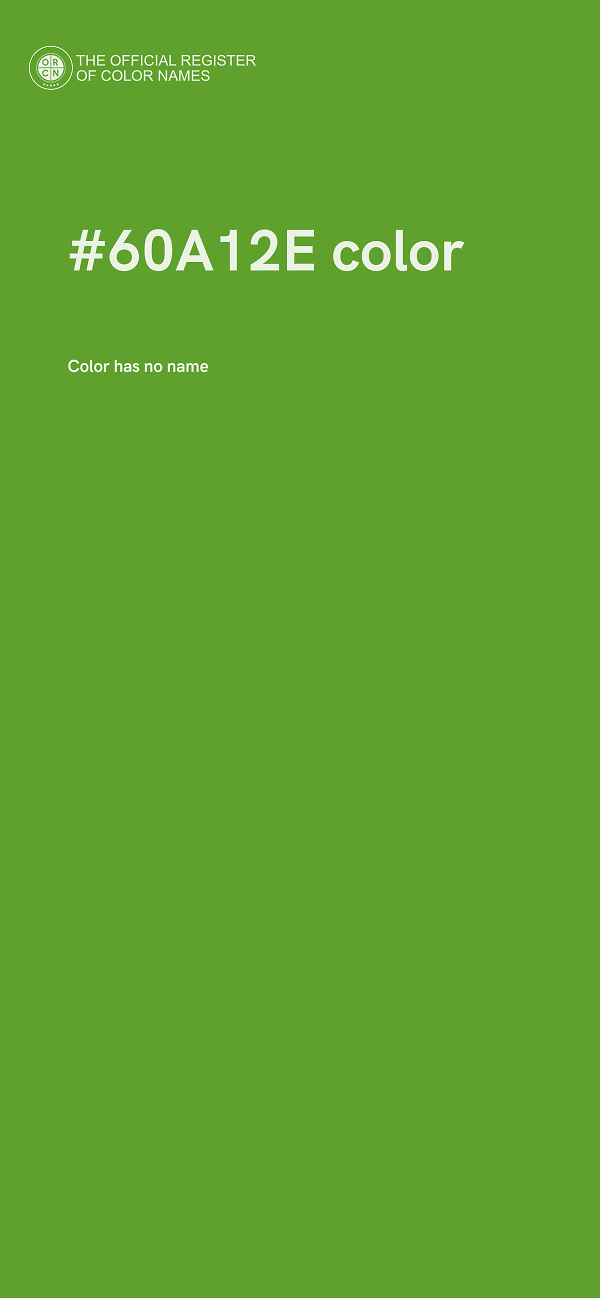 #60A12E color image