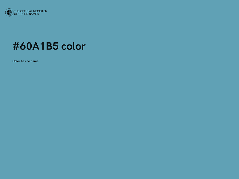 #60A1B5 color image
