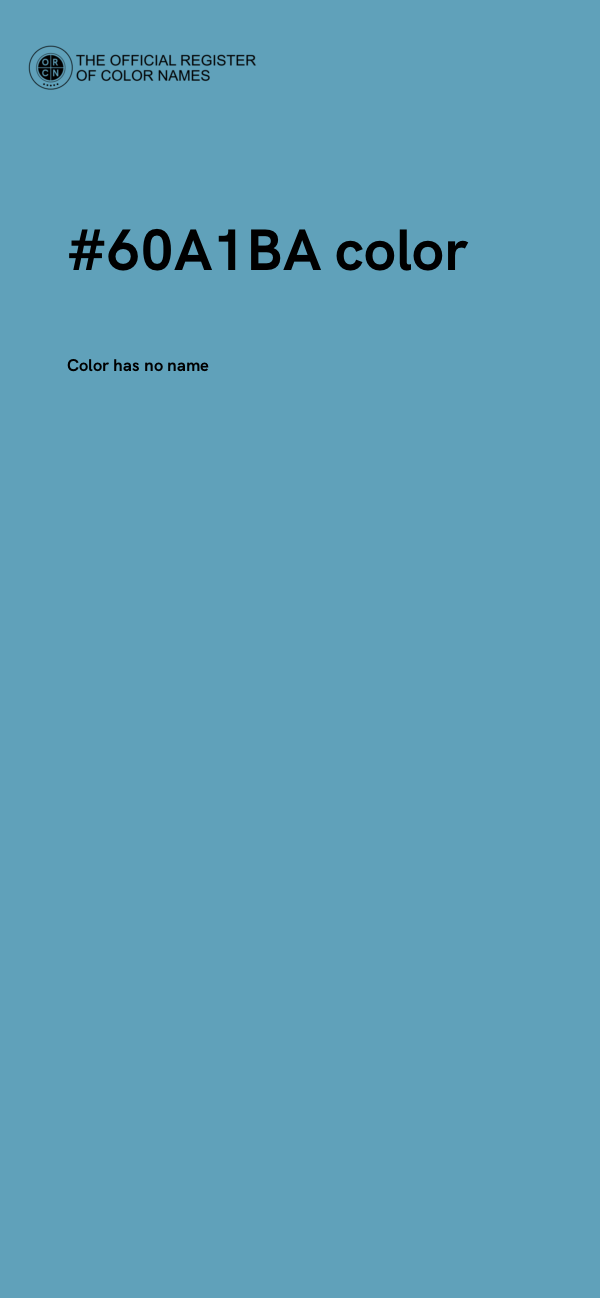 #60A1BA color image