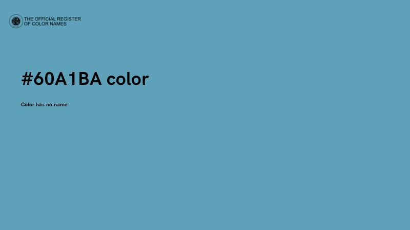 #60A1BA color image