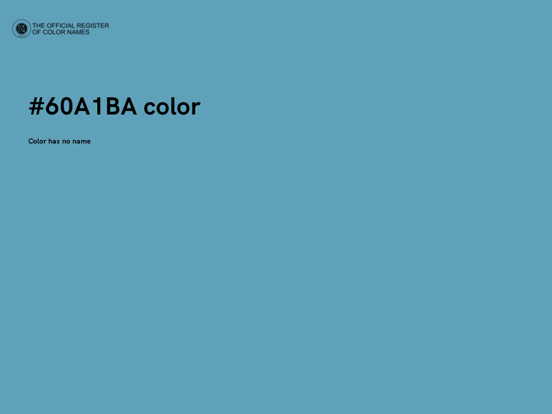 #60A1BA color image
