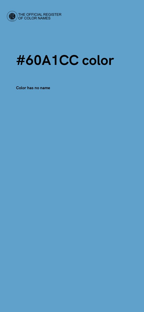#60A1CC color image