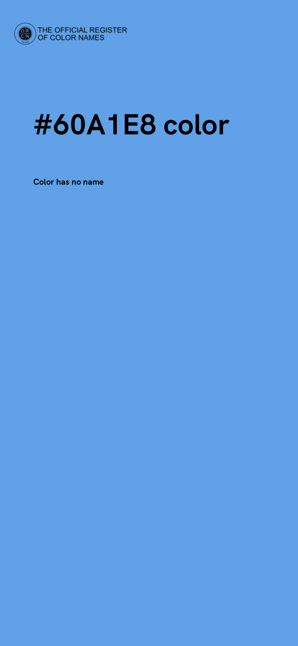 #60A1E8 color image