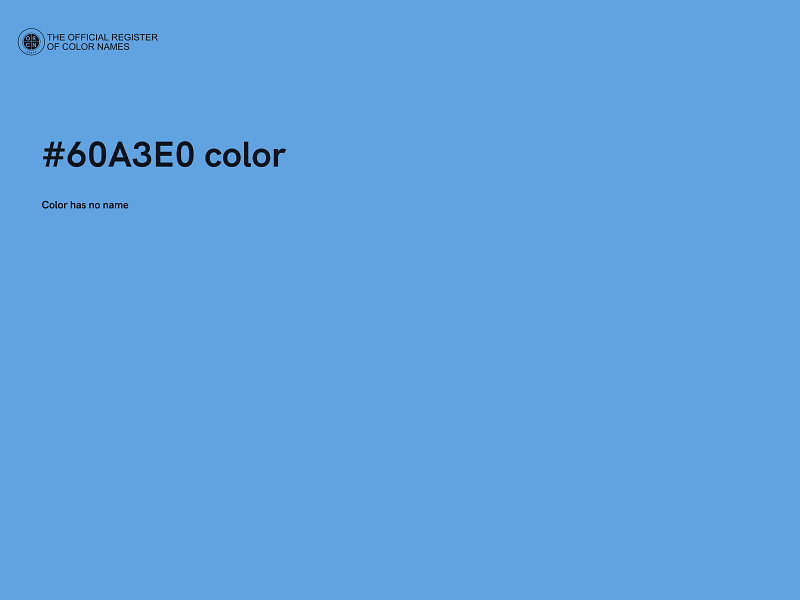 #60A3E0 color image