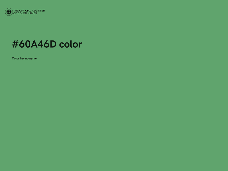 #60A46D color image