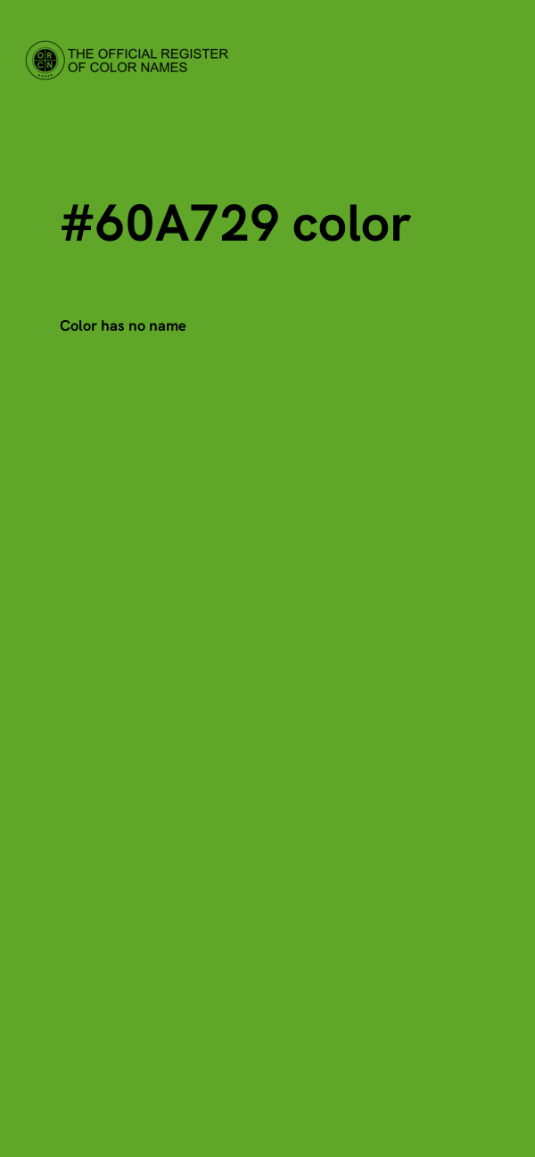 #60A729 color image