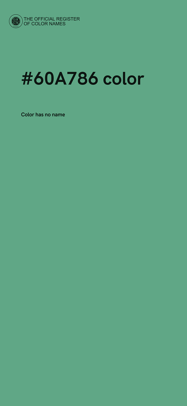 #60A786 color image