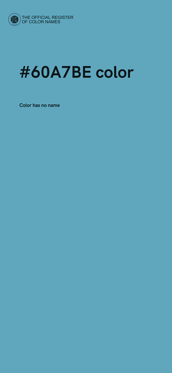 #60A7BE color image