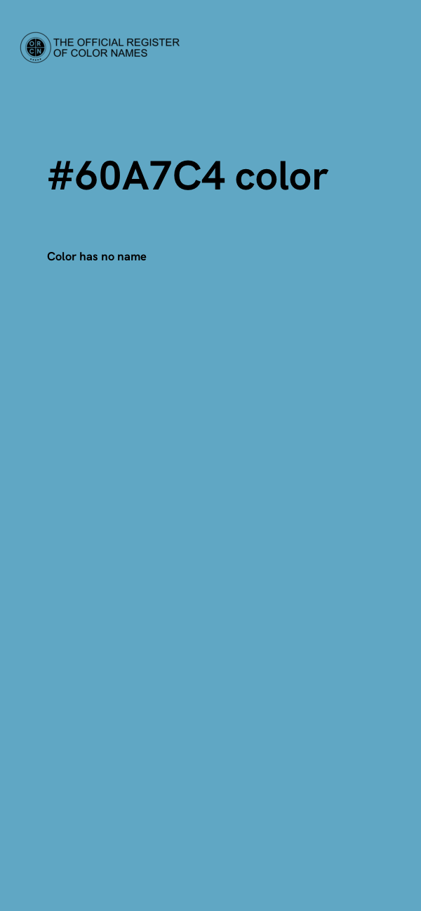 #60A7C4 color image
