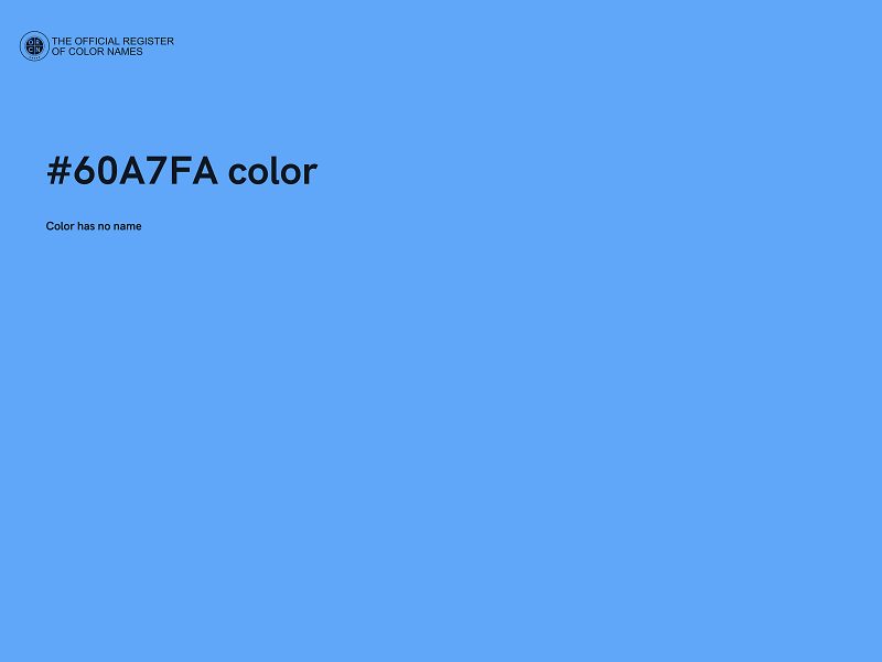 #60A7FA color image