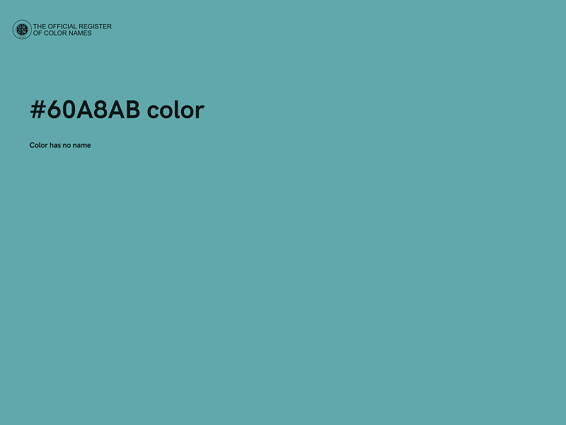 #60A8AB color image