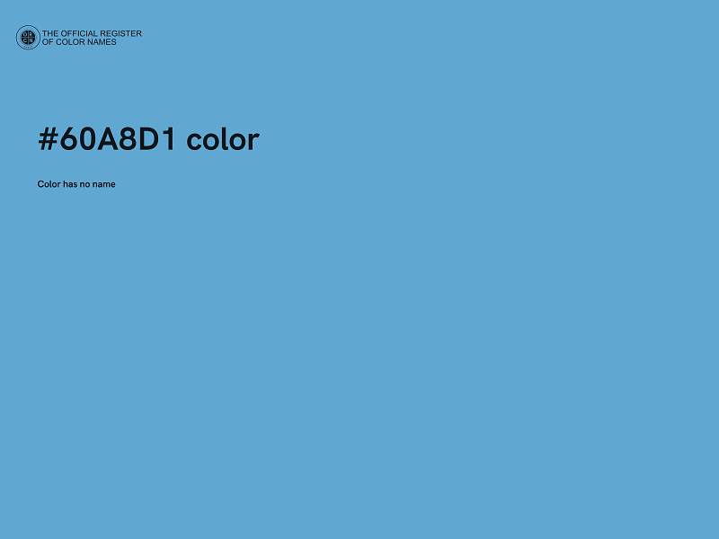 #60A8D1 color image