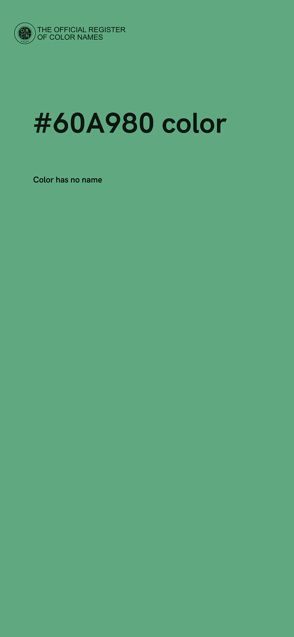 #60A980 color image