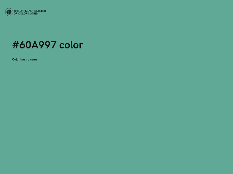 #60A997 color image