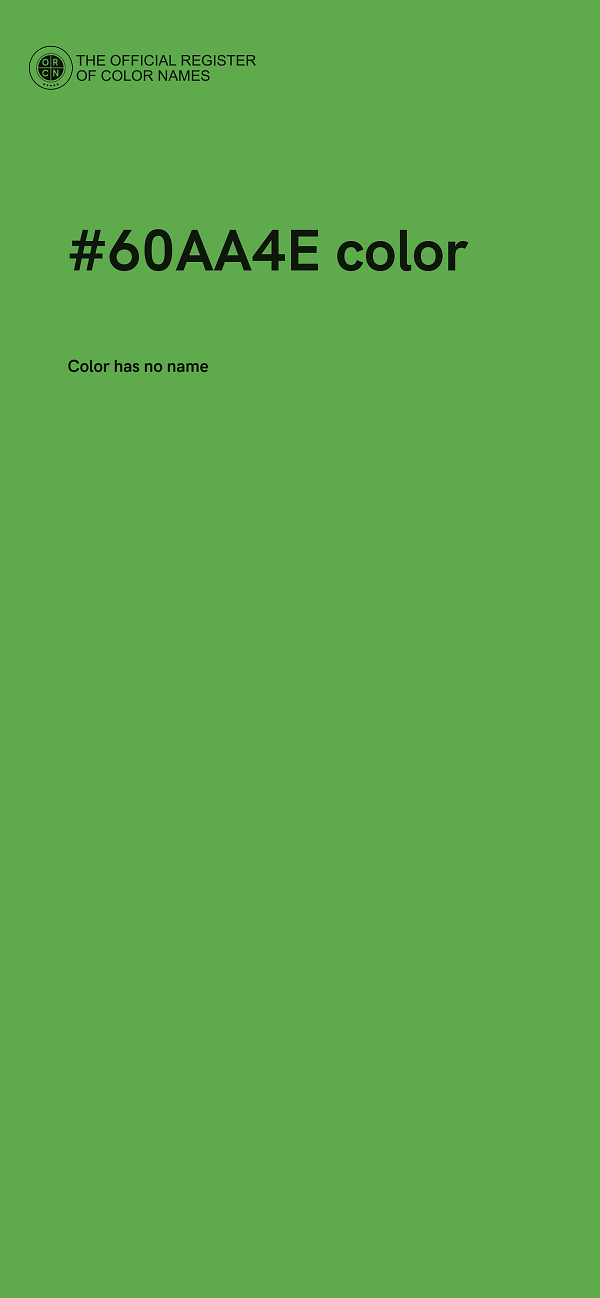 #60AA4E color image