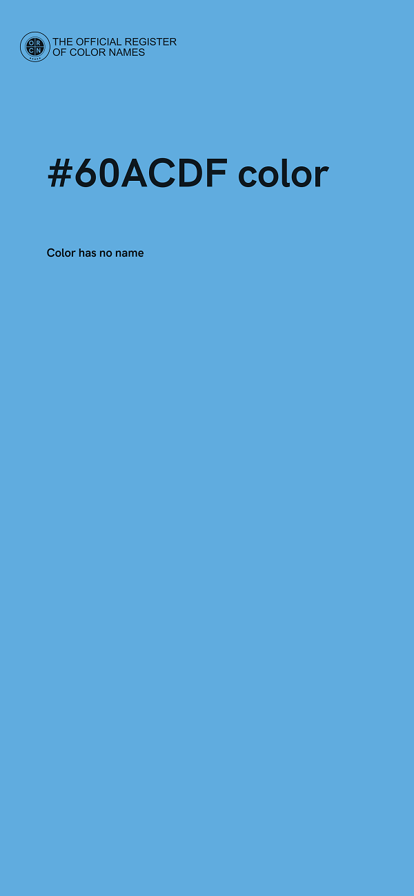 #60ACDF color image