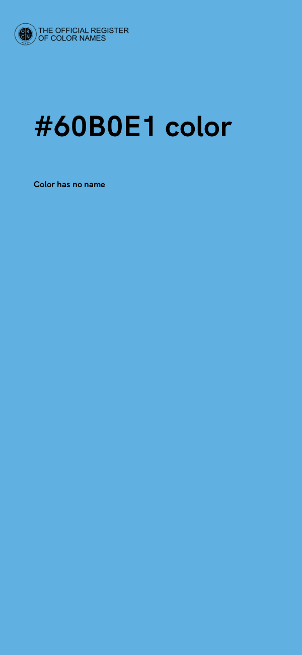 #60B0E1 color image