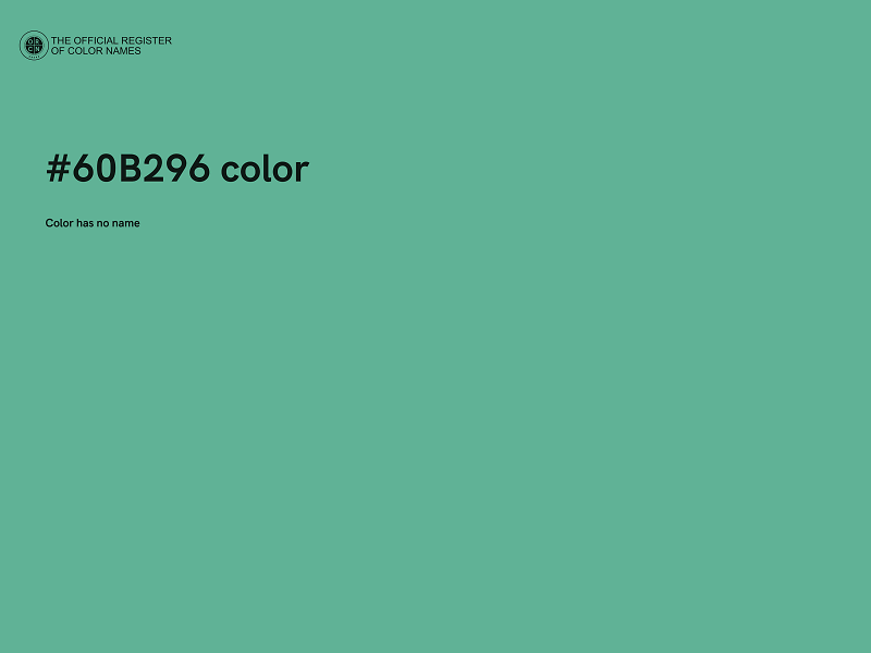 #60B296 color image