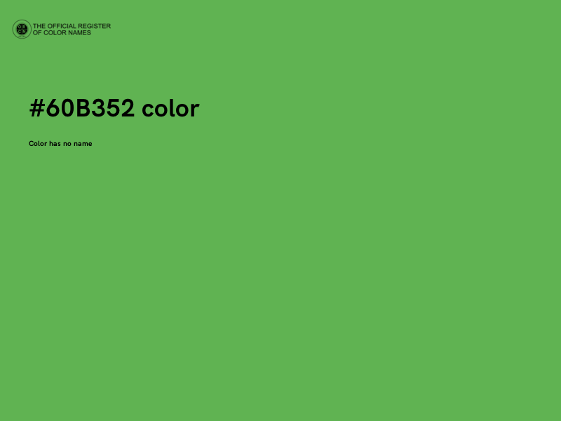 #60B352 color image