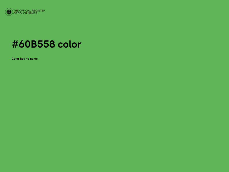 #60B558 color image