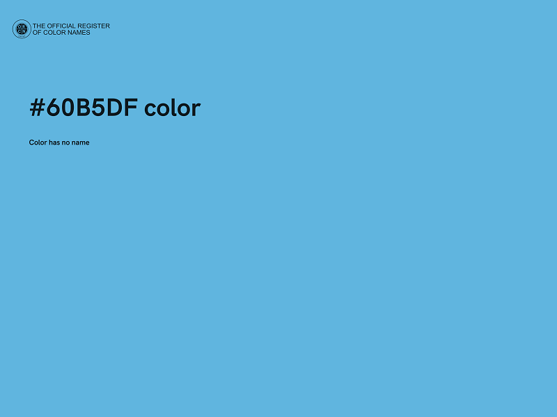 #60B5DF color image