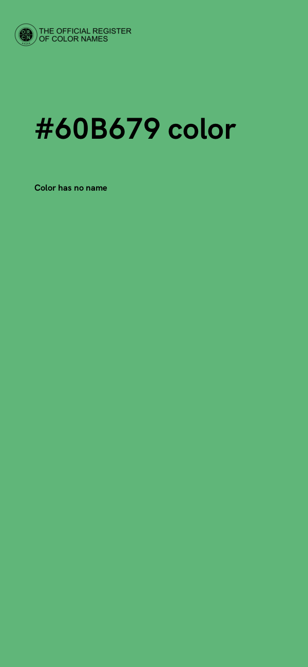 #60B679 color image